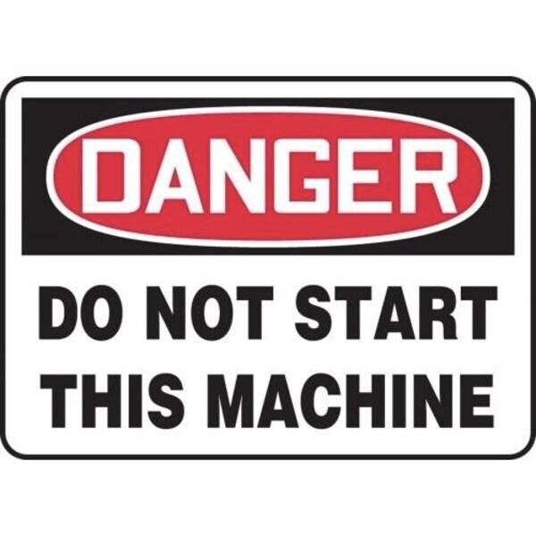 Accuform OSHA DANGER SAFETY SIGN PINCH POINT MEQM038VA MEQM038VA - main